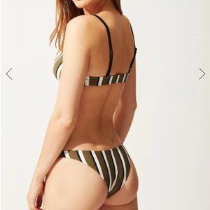 The Rachel Bottom, striped bikini bottom